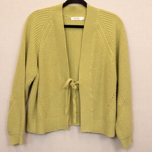 Mod Ref Willa green tie front cardigan-S